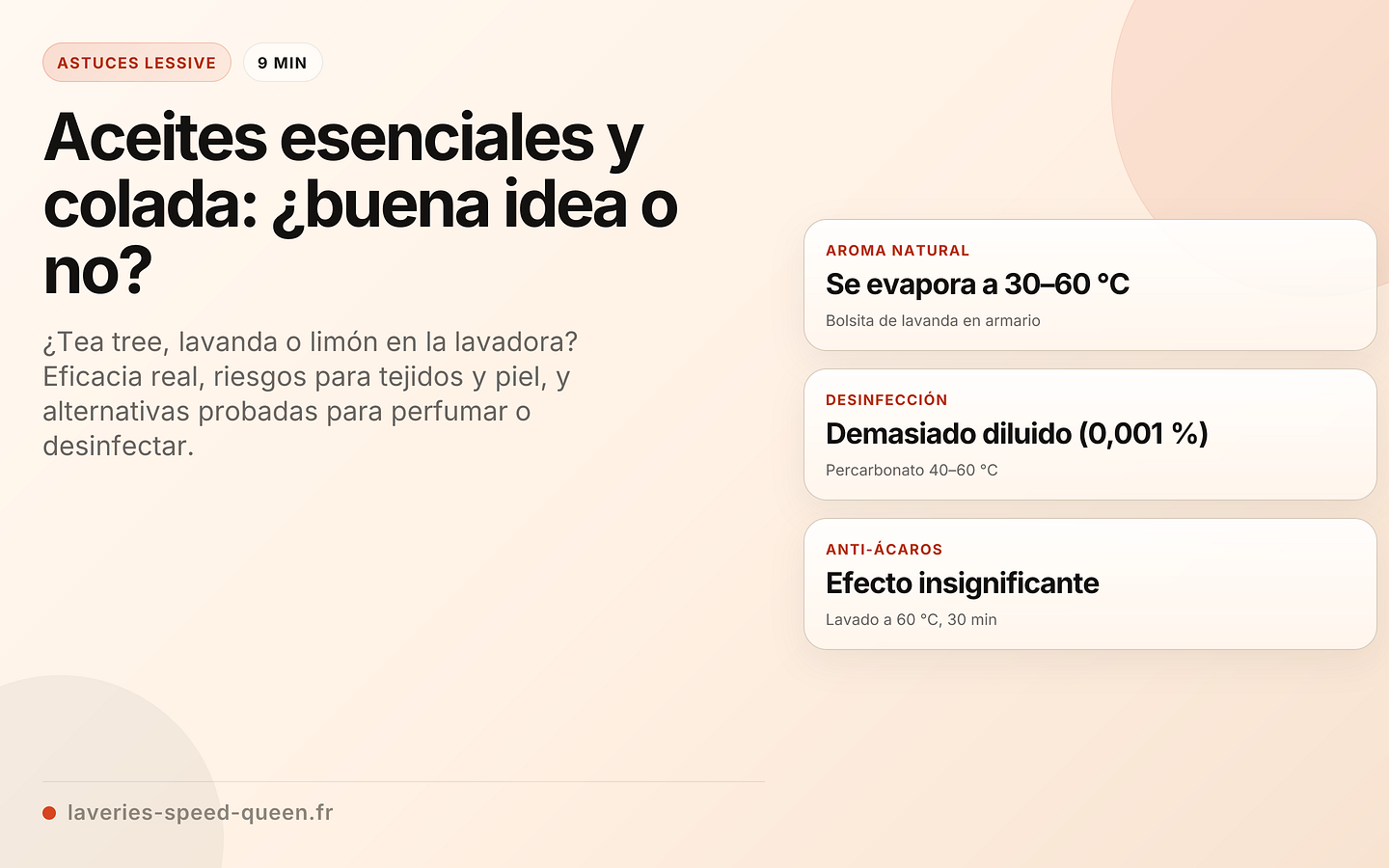 Aceites esenciales y colada: ¿buena idea o no?