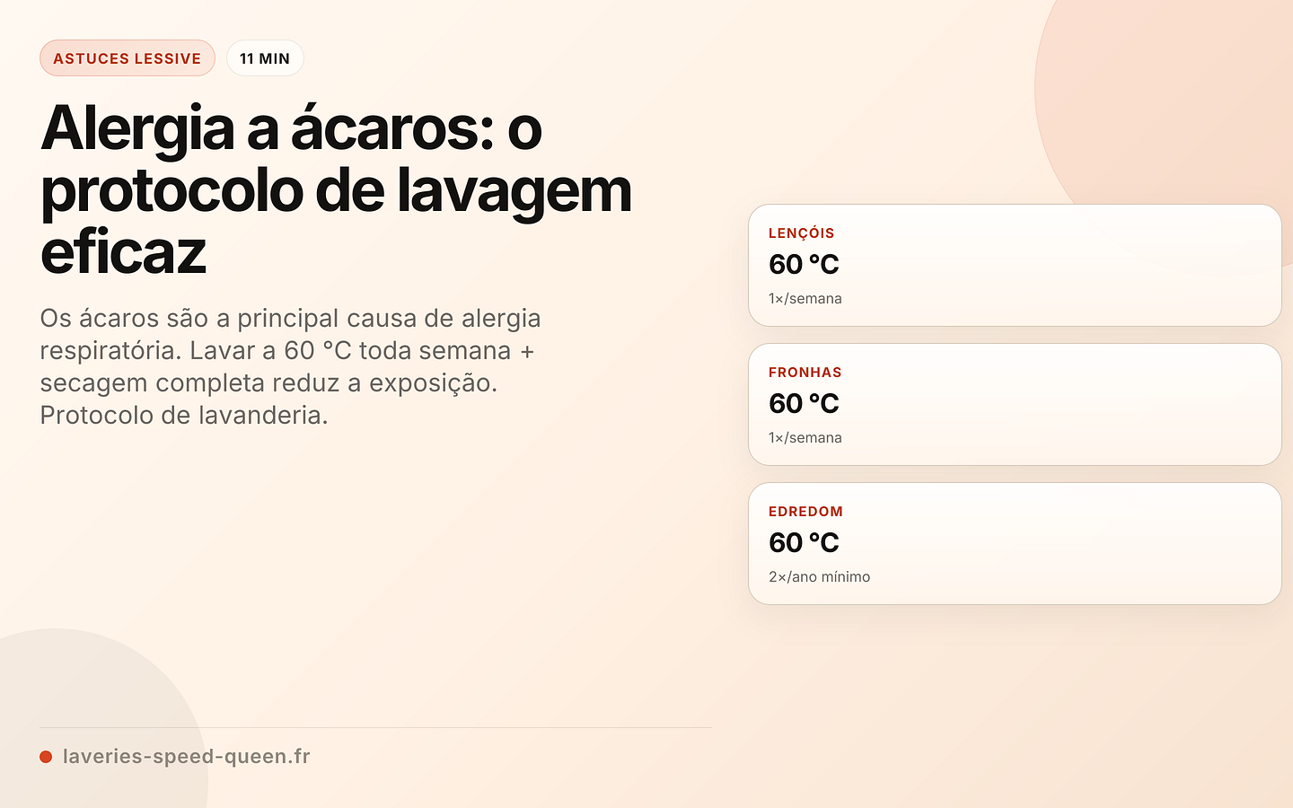 Alergia a ácaros: o protocolo de lavagem eficaz