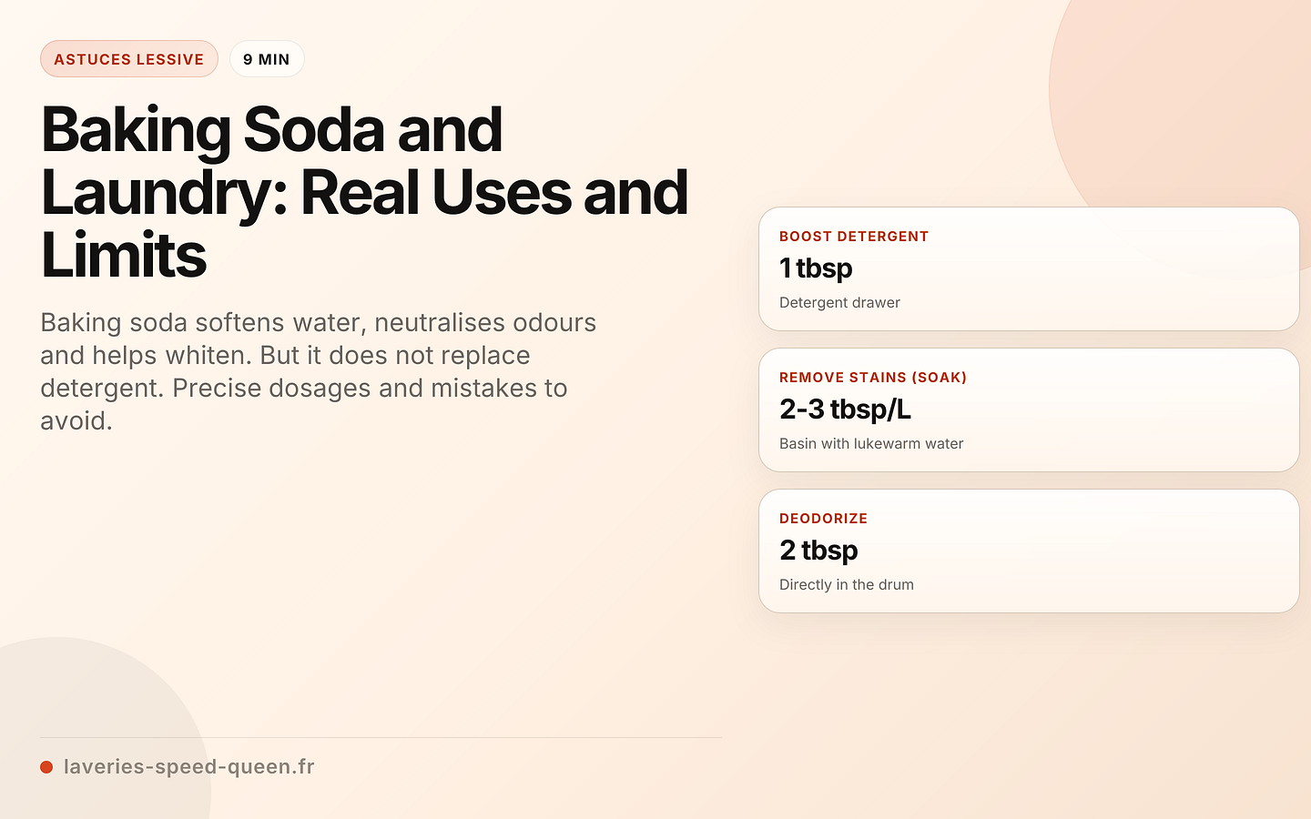 Baking Soda and Laundry: Real Uses and Limits