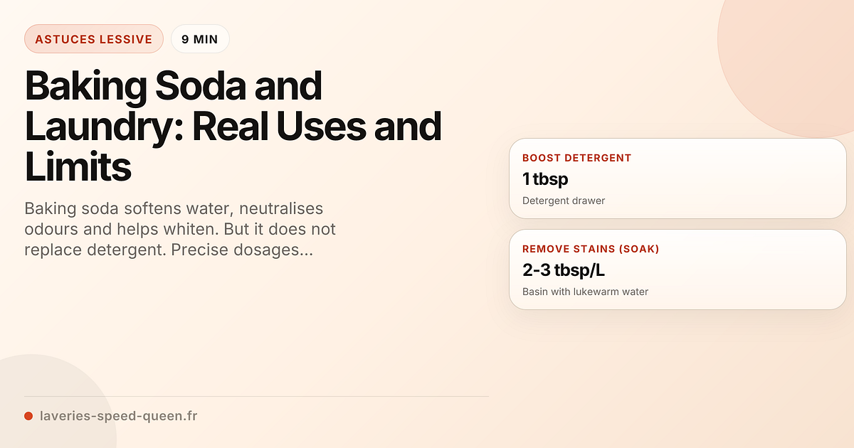 Baking Soda and Laundry: Real Uses and Limits - Speed Queen