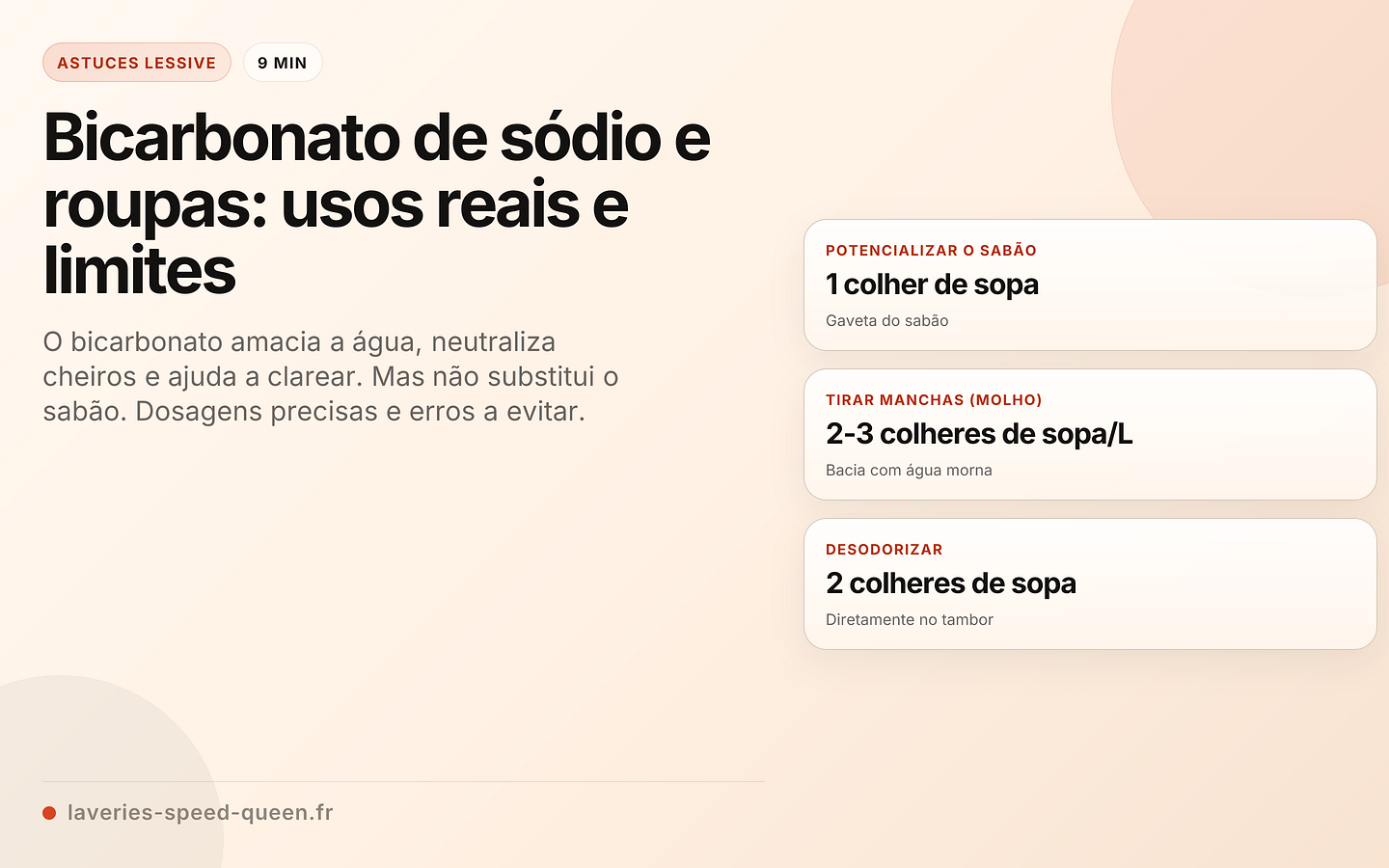 Bicarbonato de sódio e roupas: usos reais e limites