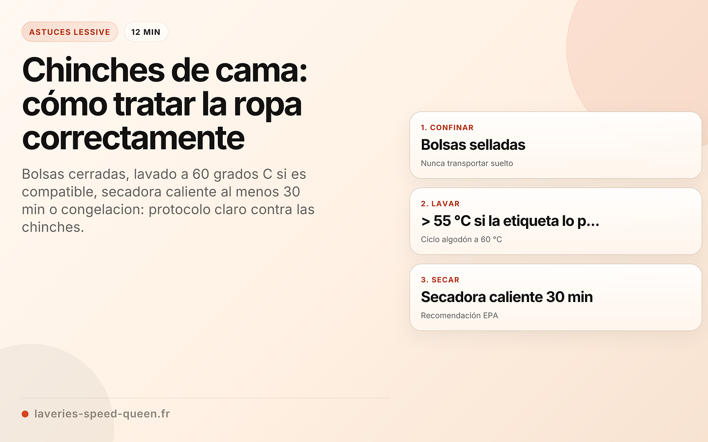 Chinches de cama: cómo tratar la ropa correctamente