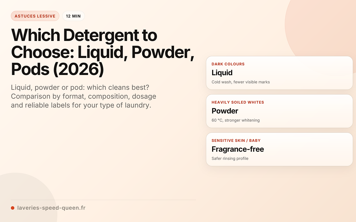 Which Detergent to Choose: Liquid, Powder, Pods (2026)