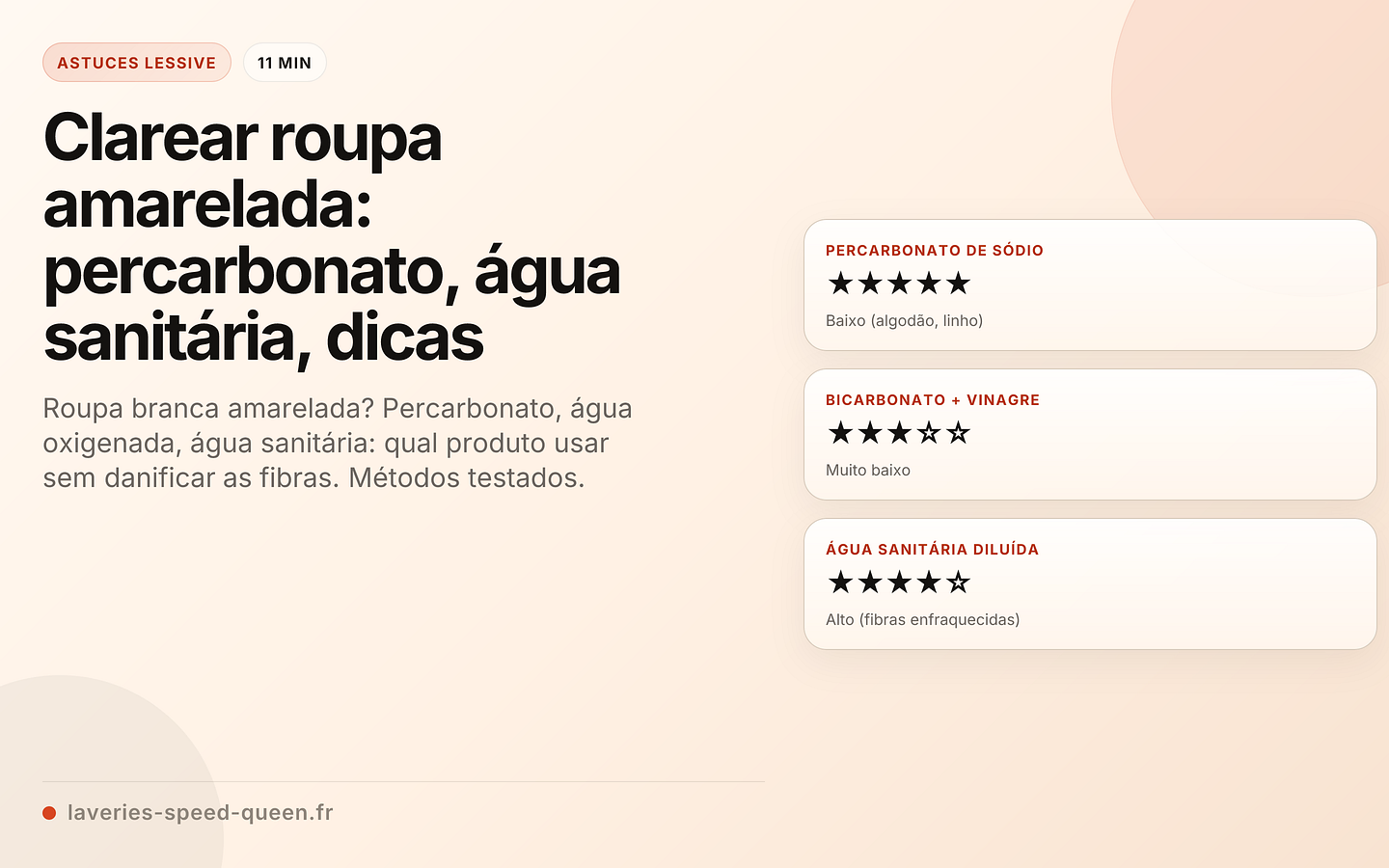 Clarear roupa amarelada: percarbonato, água sanitária, dicas