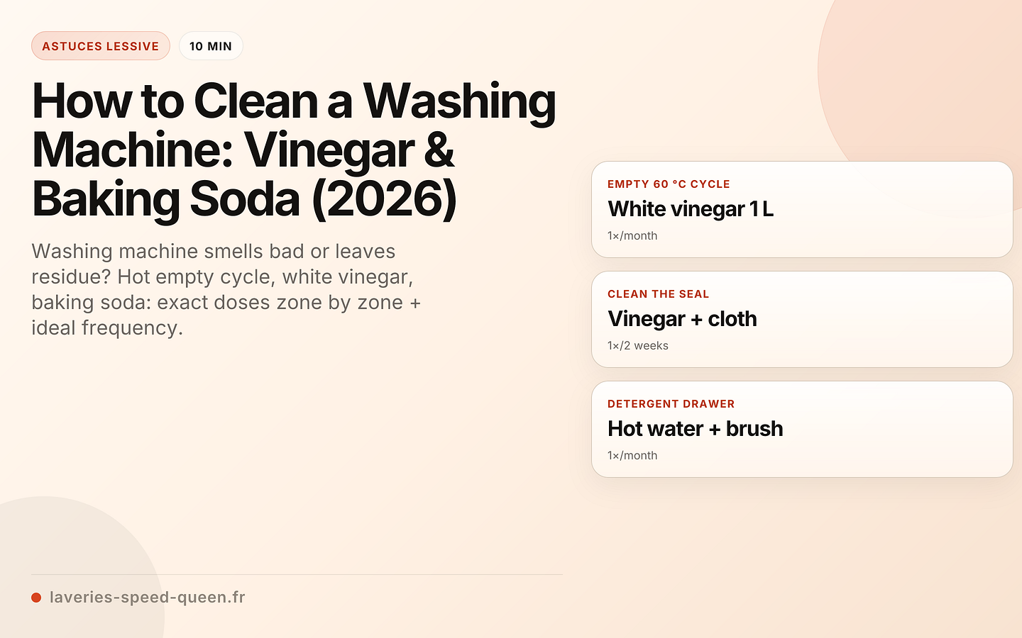 How to Clean a Washing Machine: Vinegar & Baking Soda (2026)