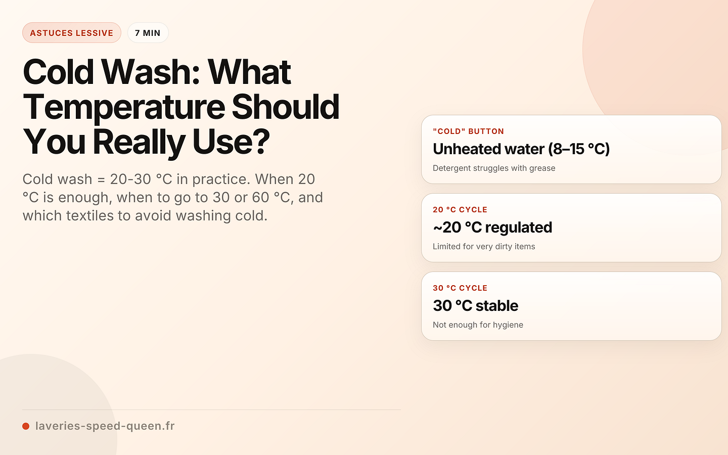 Cold Wash: What Temperature Should You Really Use?