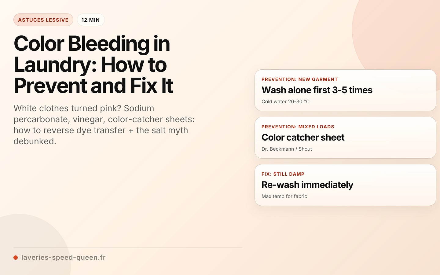 Color Bleeding in Laundry: How to Prevent and Fix It