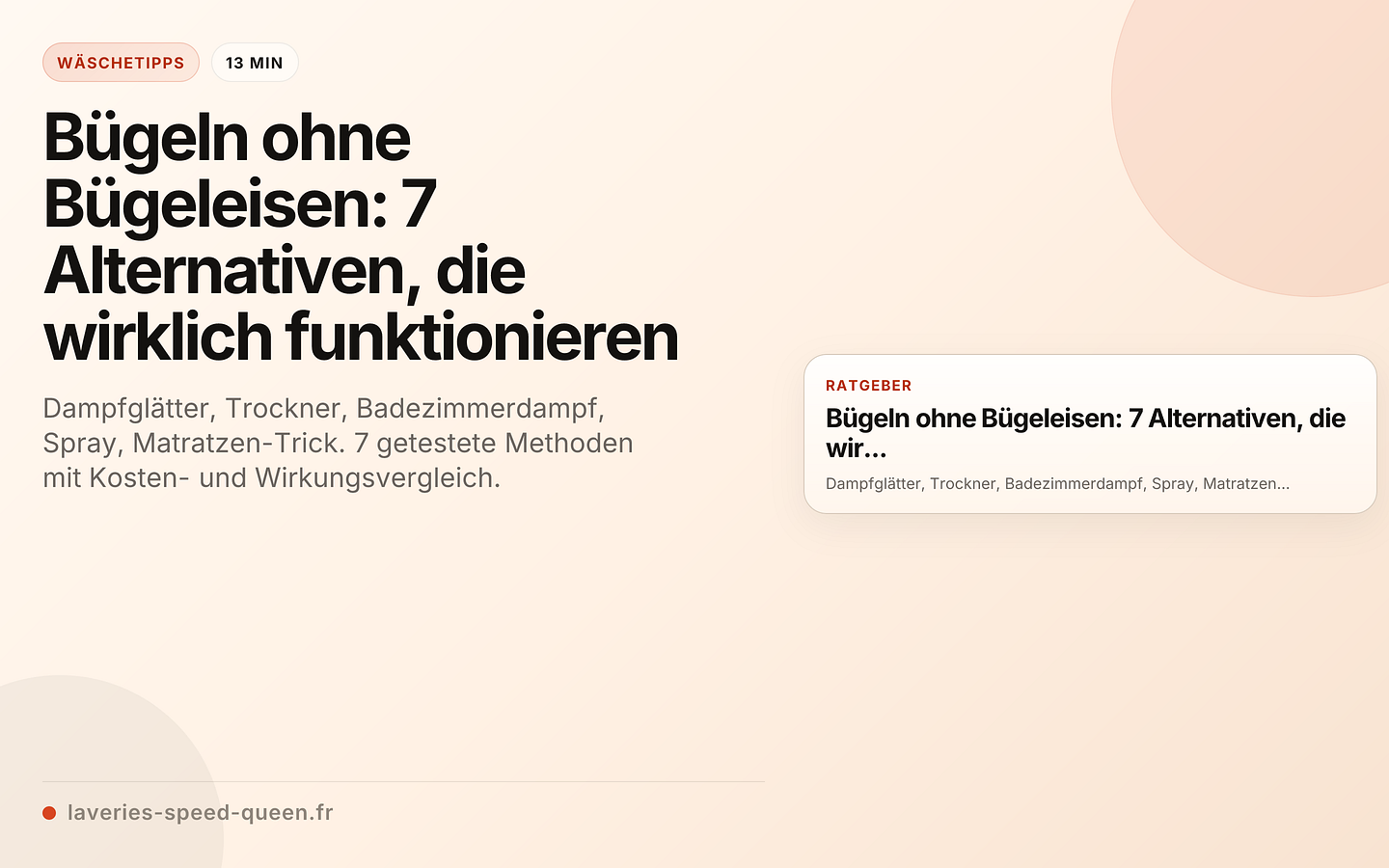 Bügeln ohne Bügeleisen: 7 Alternativen, die wirklich funktionieren