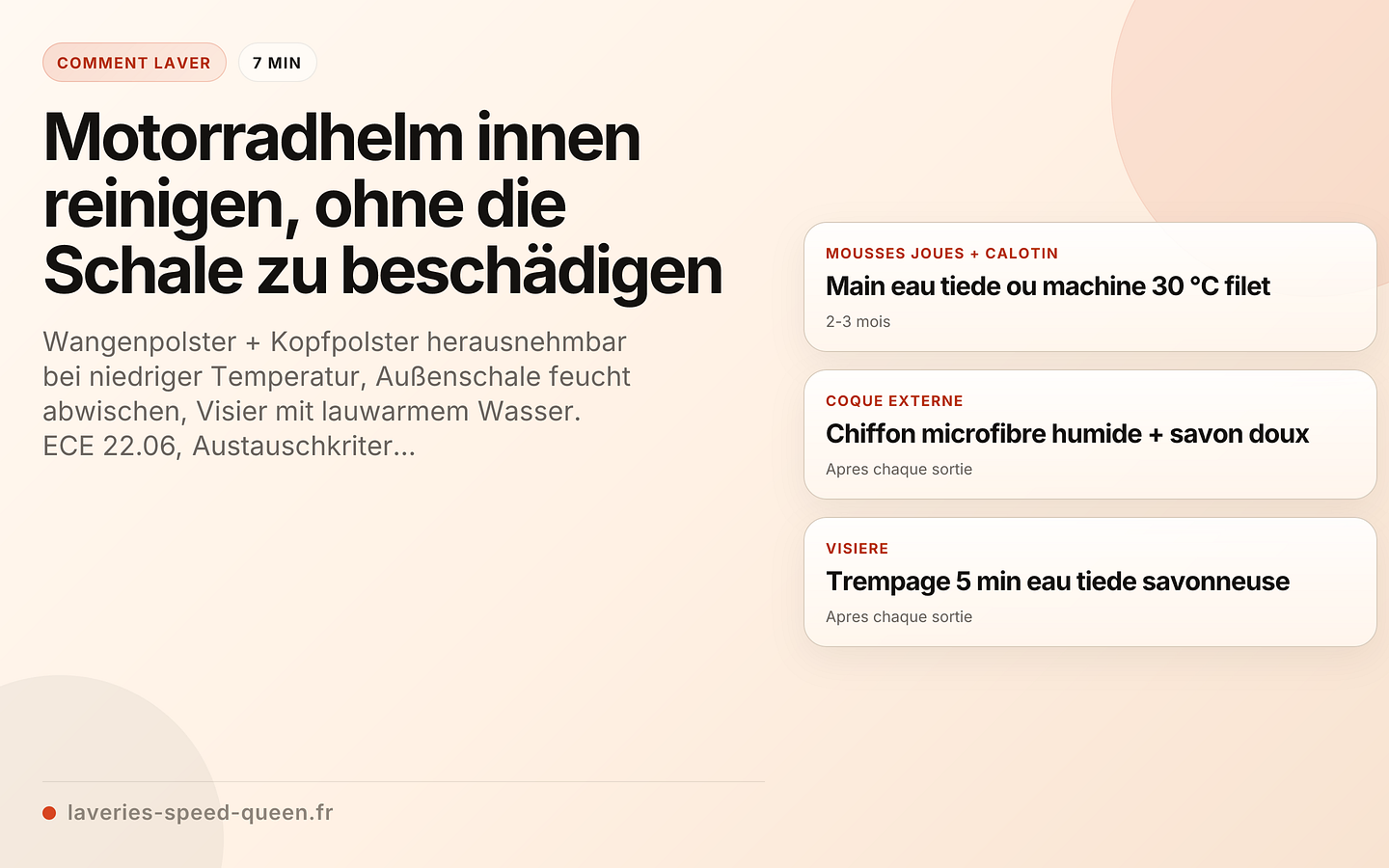 Motorradhelm innen reinigen, ohne die Schale zu beschädigen