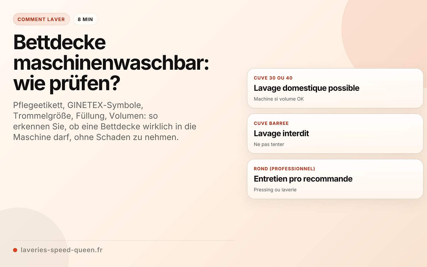 Bettdecke maschinenwaschbar: wie prüfen?