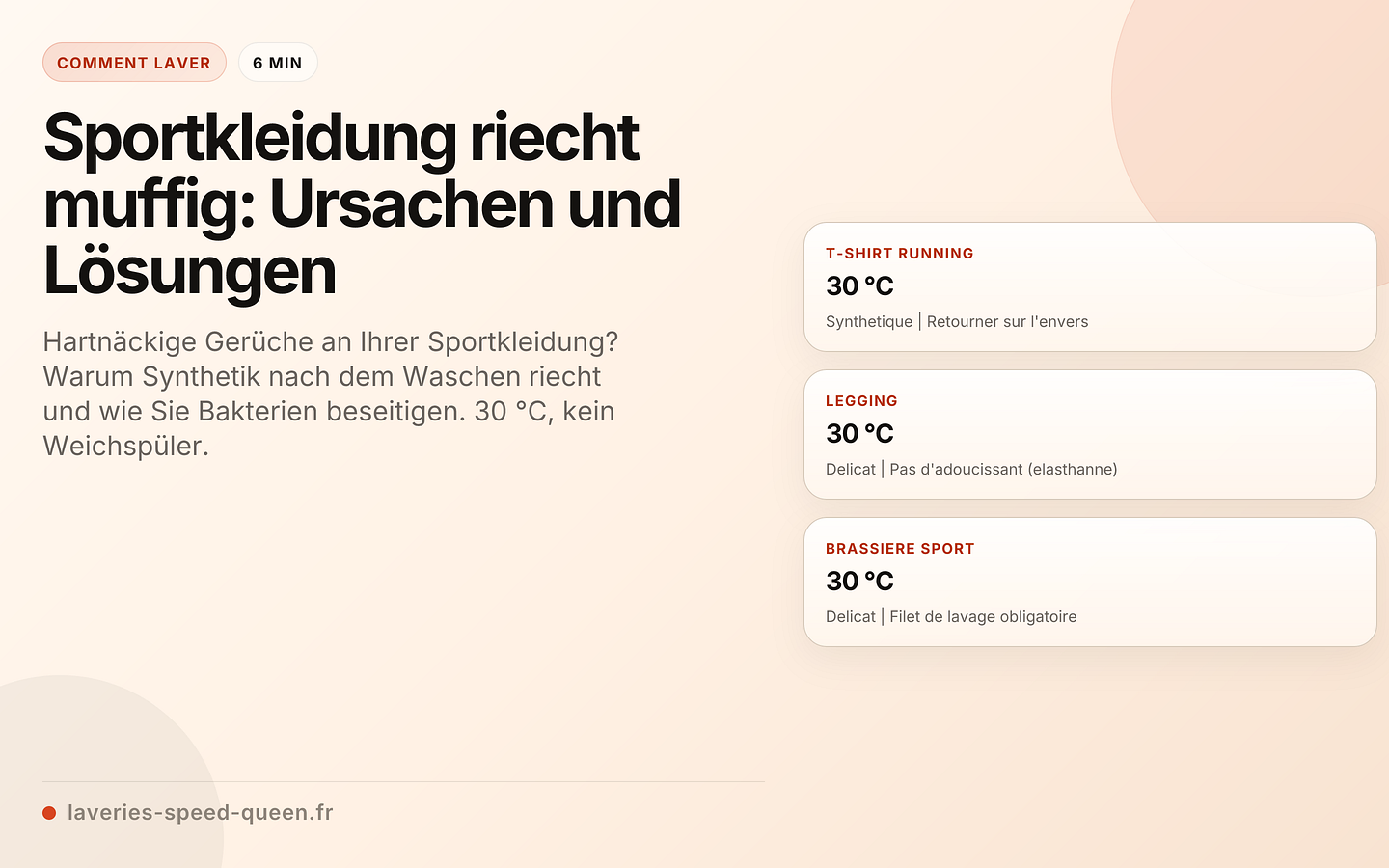 Sportkleidung riecht muffig: Ursachen und Lösungen