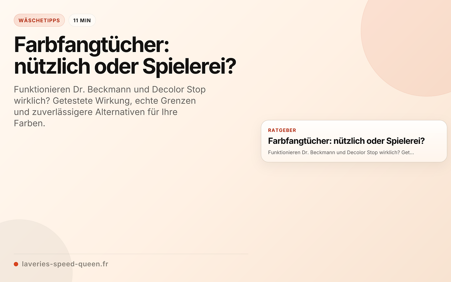 Farbfangtücher: nützlich oder Spielerei?