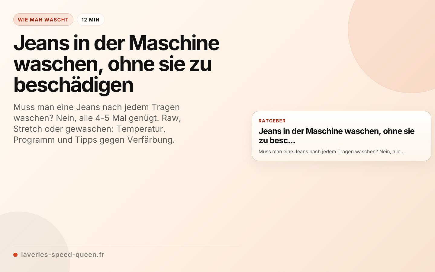 Jeans in der Maschine waschen, ohne sie zu beschädigen