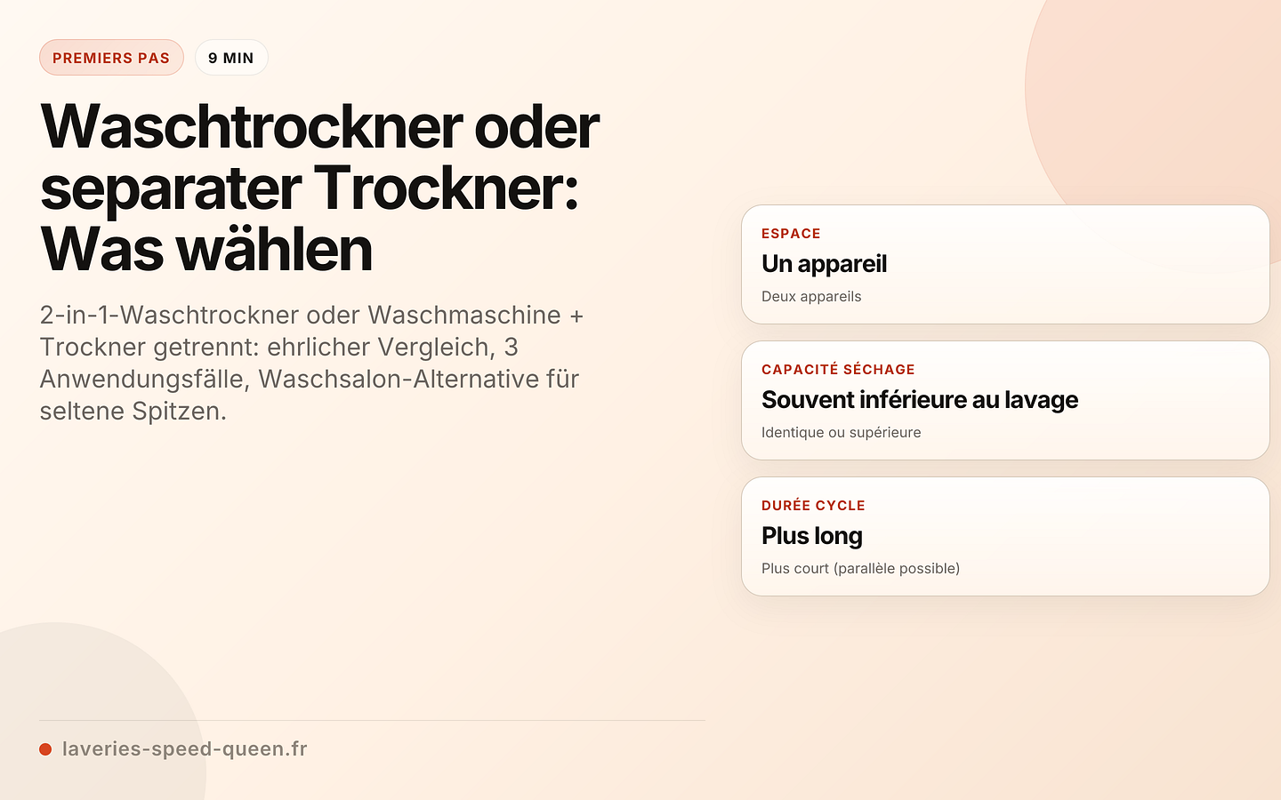 Waschtrockner oder separater Trockner: Was wählen