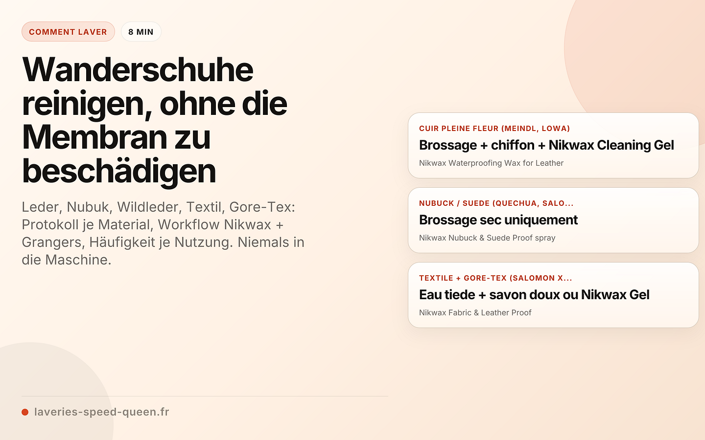 Wanderschuhe reinigen, ohne die Membran zu beschädigen