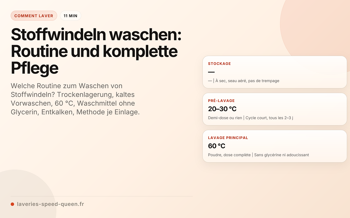 Stoffwindeln waschen: Routine und komplette Pflege