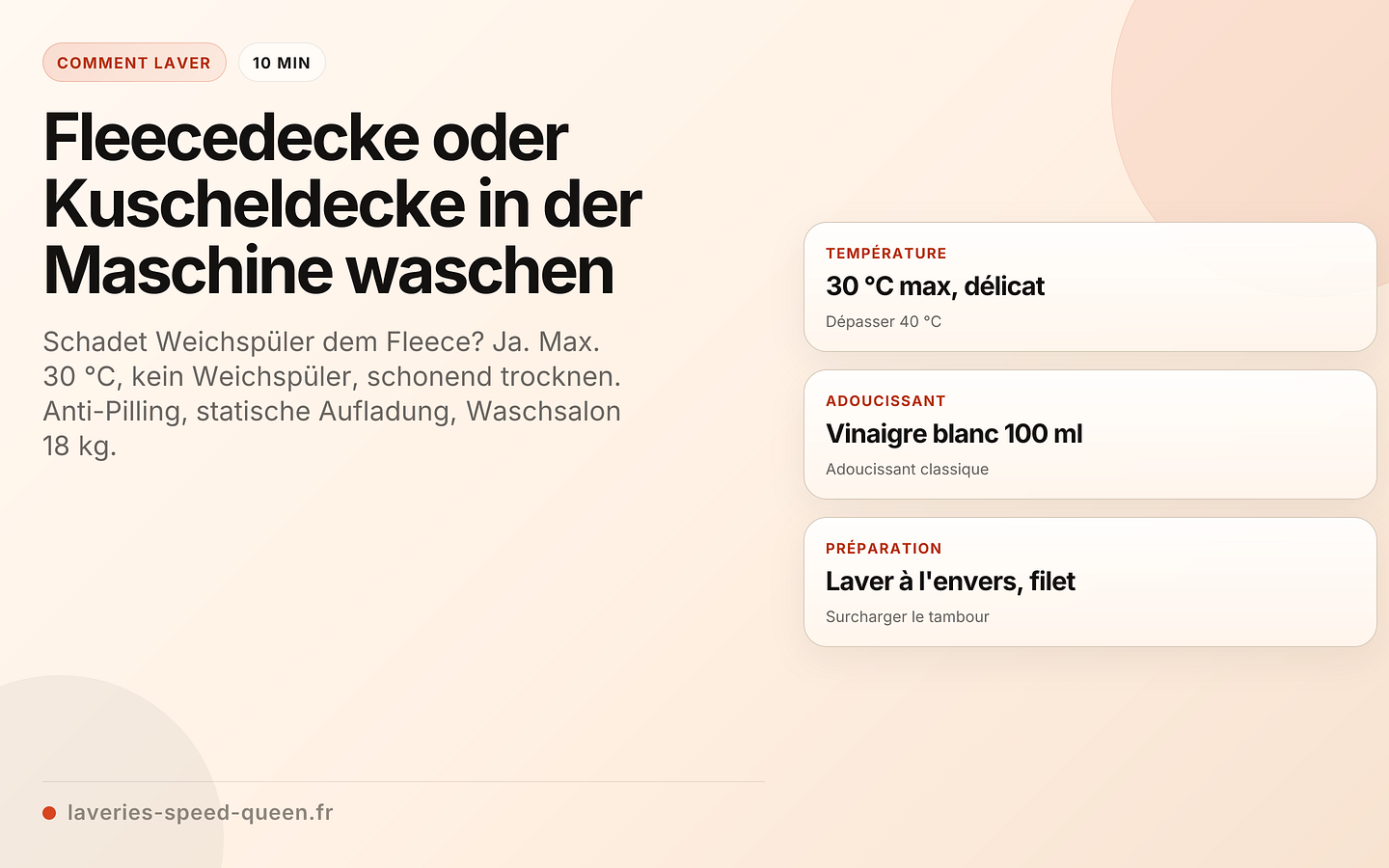 Fleecedecke oder Kuscheldecke in der Maschine waschen