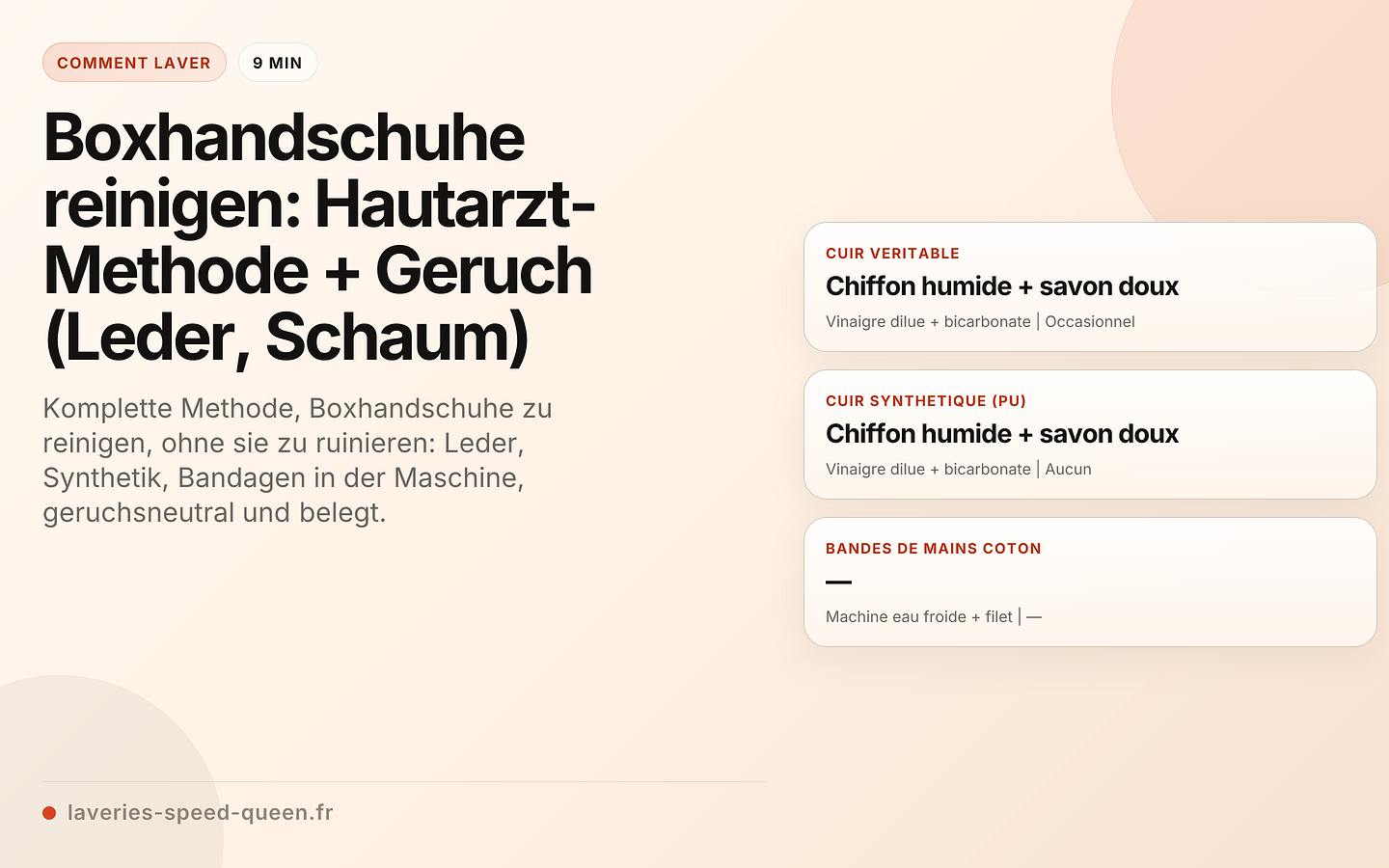Boxhandschuhe reinigen: Hautarzt-Methode + Geruch (Leder, Schaum)