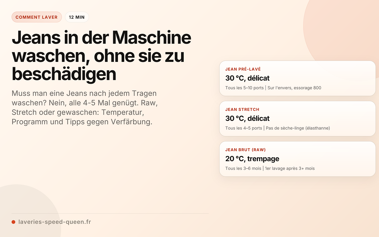 Jeans in der Maschine waschen, ohne sie zu beschädigen