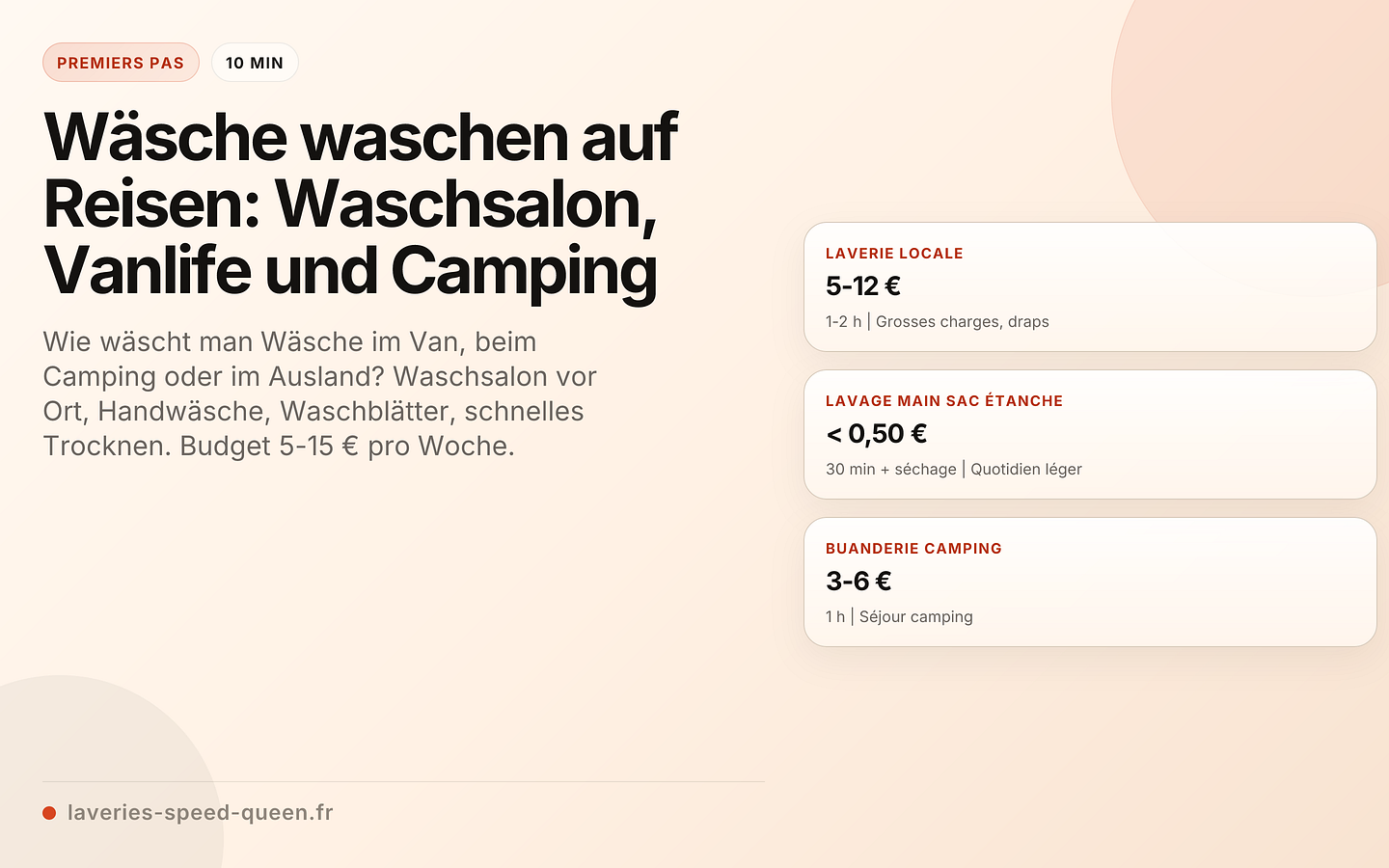 Wäsche waschen auf Reisen: Waschsalon, Vanlife und Camping