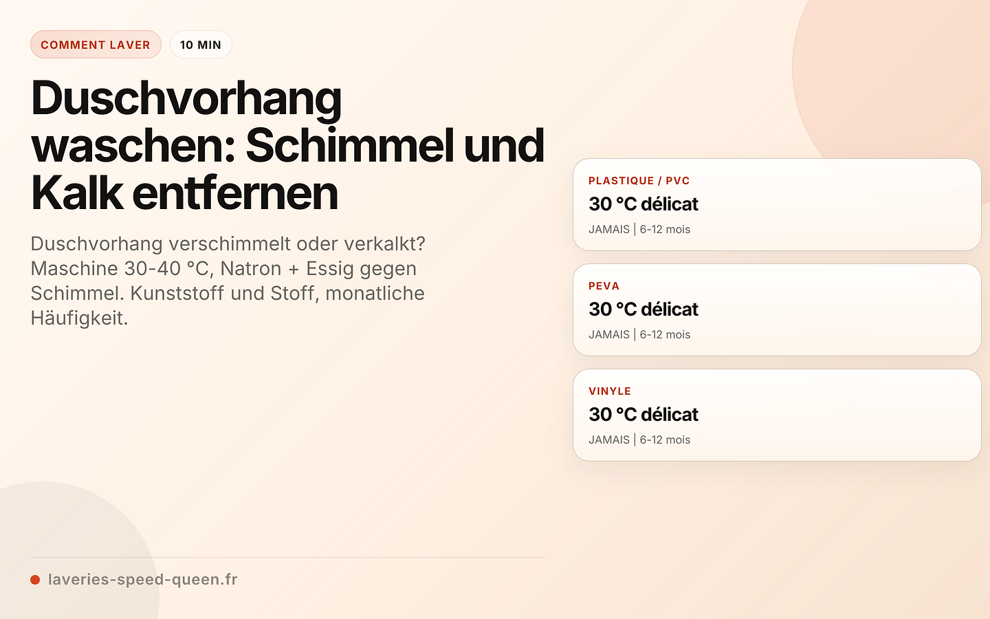 Duschvorhang waschen: Schimmel und Kalk entfernen