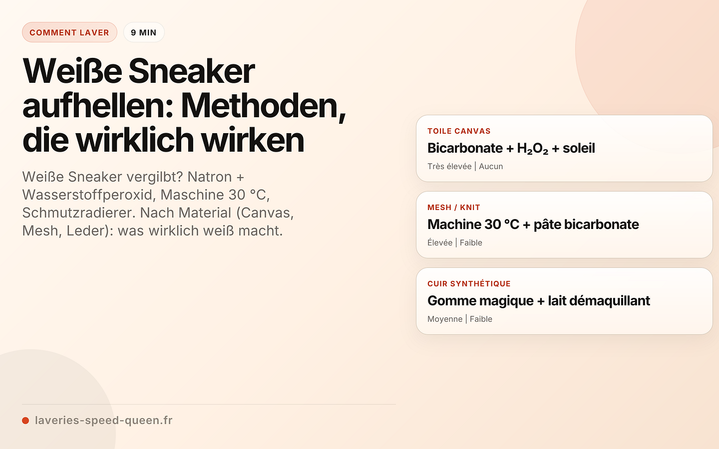 Weiße Sneaker aufhellen: Methoden, die wirklich wirken