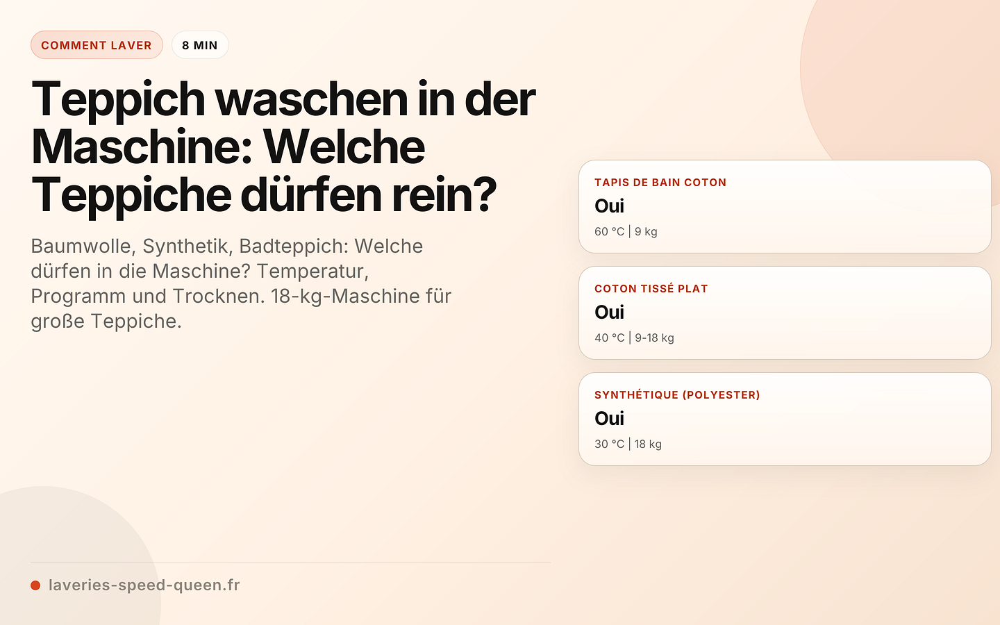 Teppich waschen in der Maschine: Welche Teppiche dürfen rein?