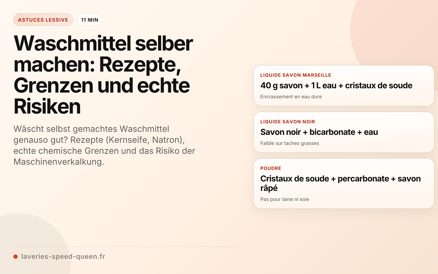 Waschmittel selber machen: Rezepte, Grenzen und echte Risiken