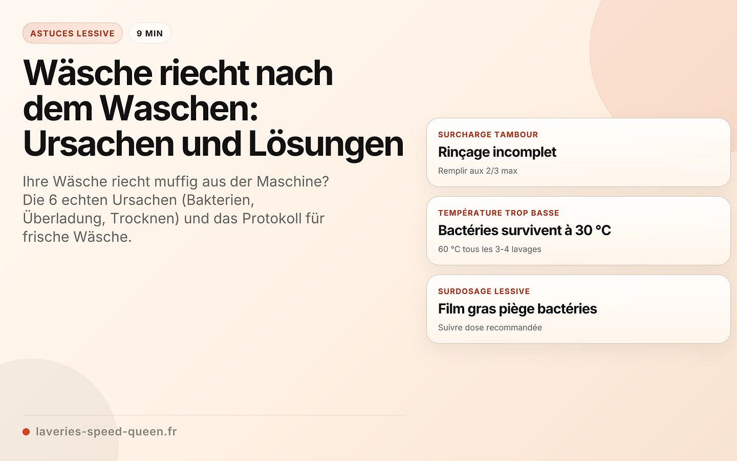 Wäsche riecht nach dem Waschen: Ursachen und Lösungen