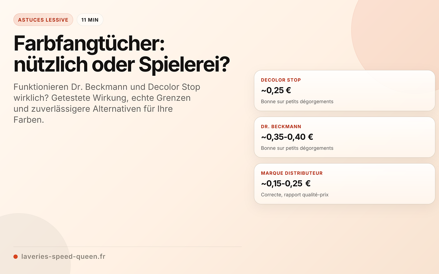 Farbfangtücher: nützlich oder Spielerei?