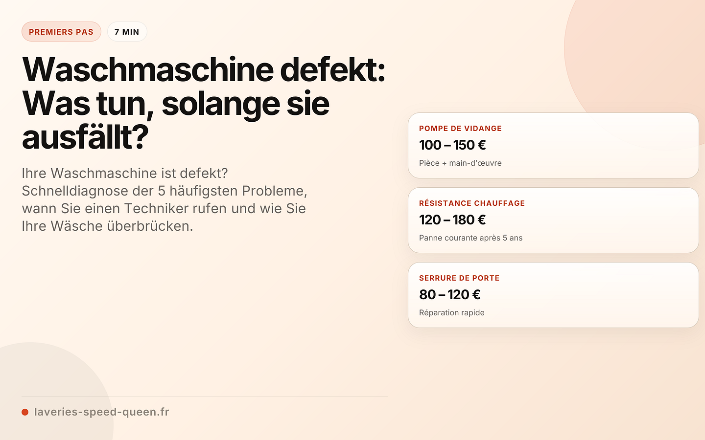 Waschmaschine defekt: Was tun, solange sie ausfällt?