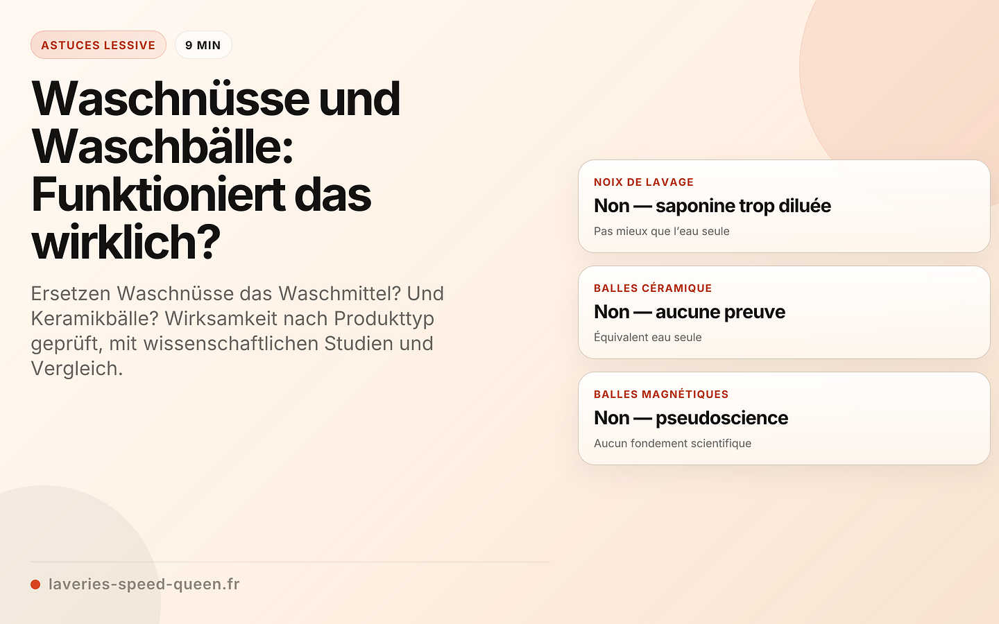 Waschnüsse und Waschbälle: Funktioniert das wirklich?