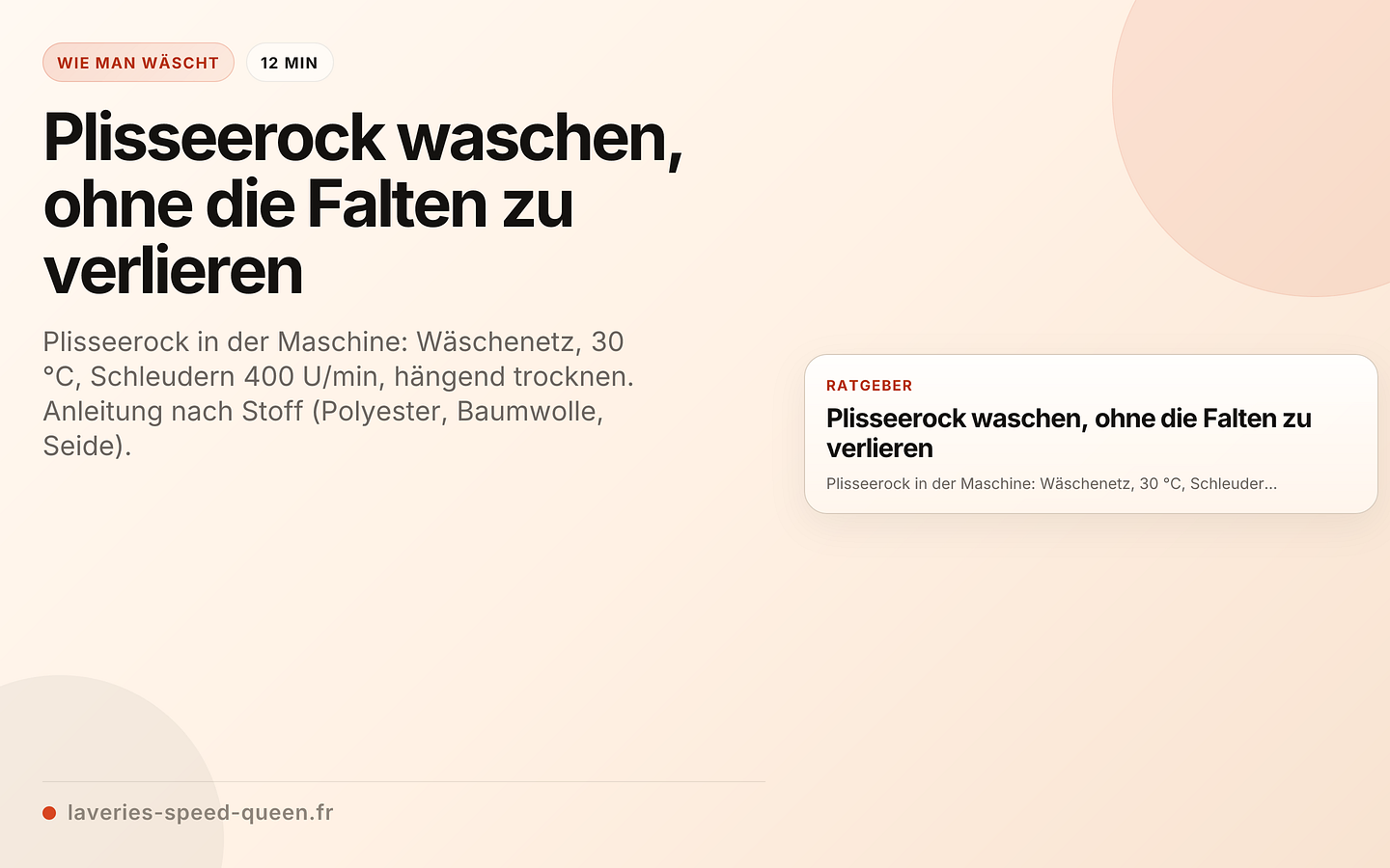 Plisseerock waschen, ohne die Falten zu verlieren