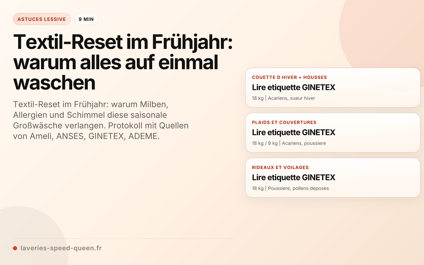 Textil-Reset im Frühjahr: warum alles auf einmal waschen