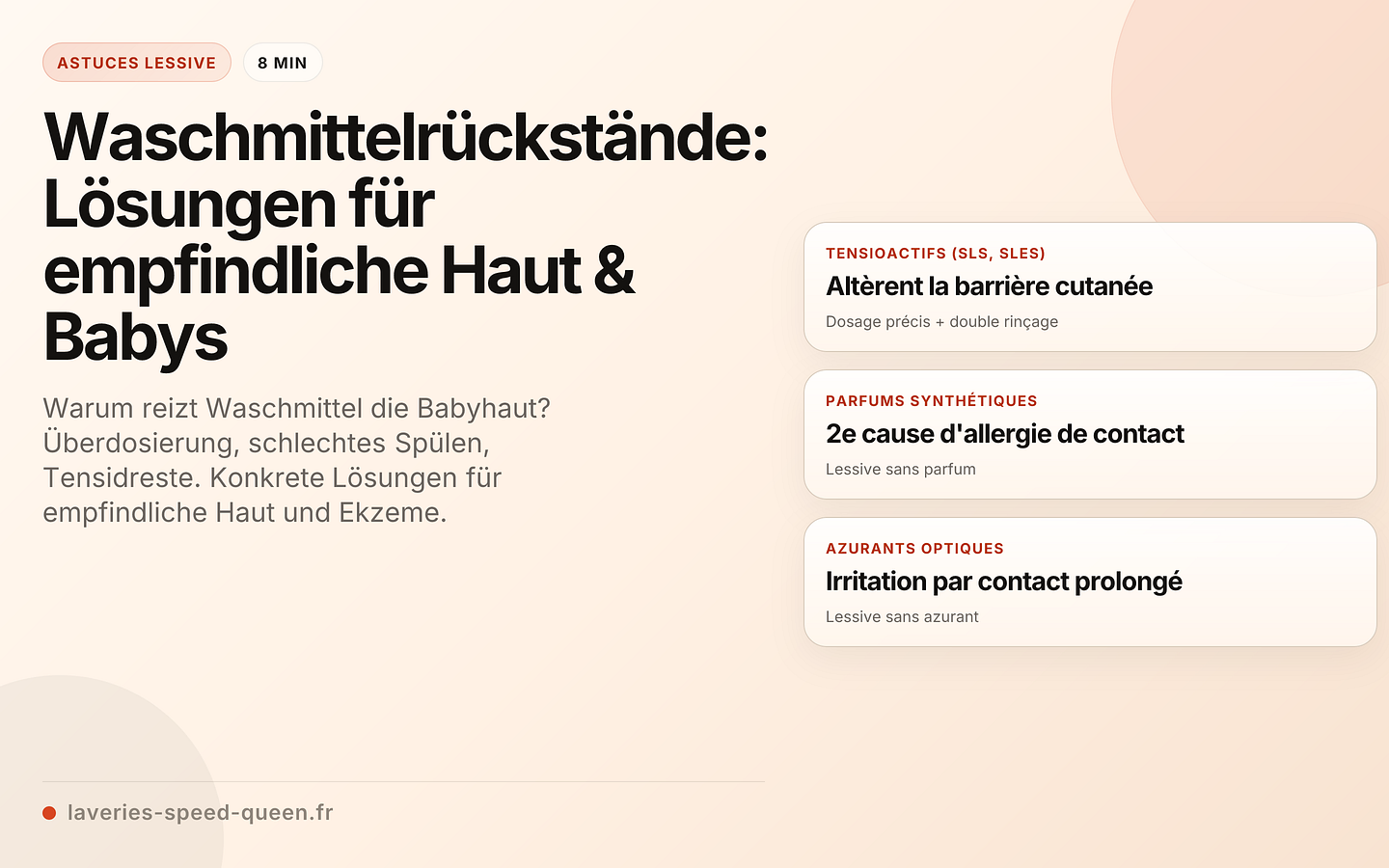 Waschmittelrückstände: Lösungen für empfindliche Haut & Babys