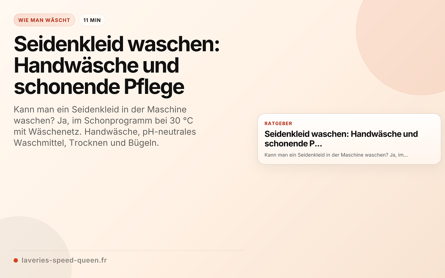 Seidenkleid waschen: Handwäsche und schonende Pflege