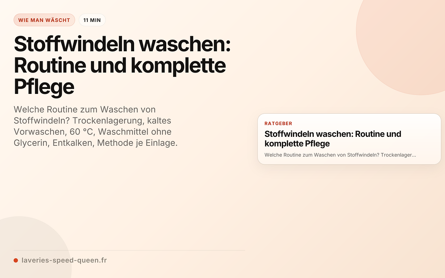 Stoffwindeln waschen: Routine und komplette Pflege
