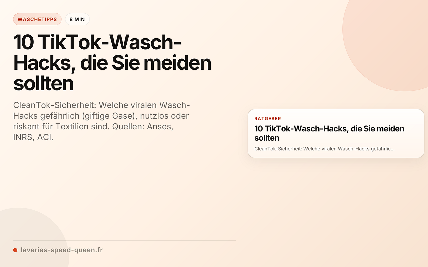 10 TikTok-Wasch-Hacks, die Sie meiden sollten