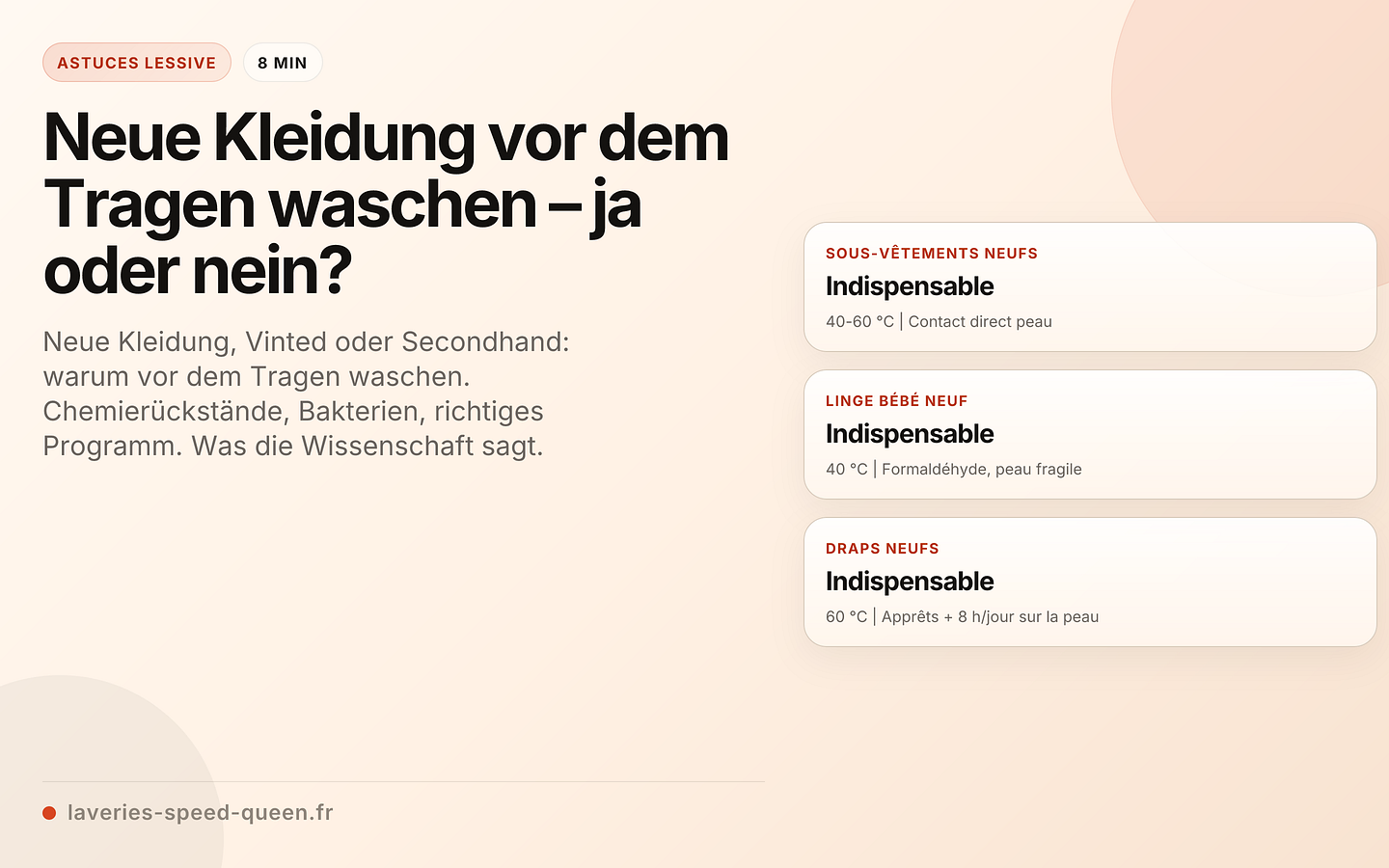 Neue Kleidung vor dem Tragen waschen – ja oder nein?