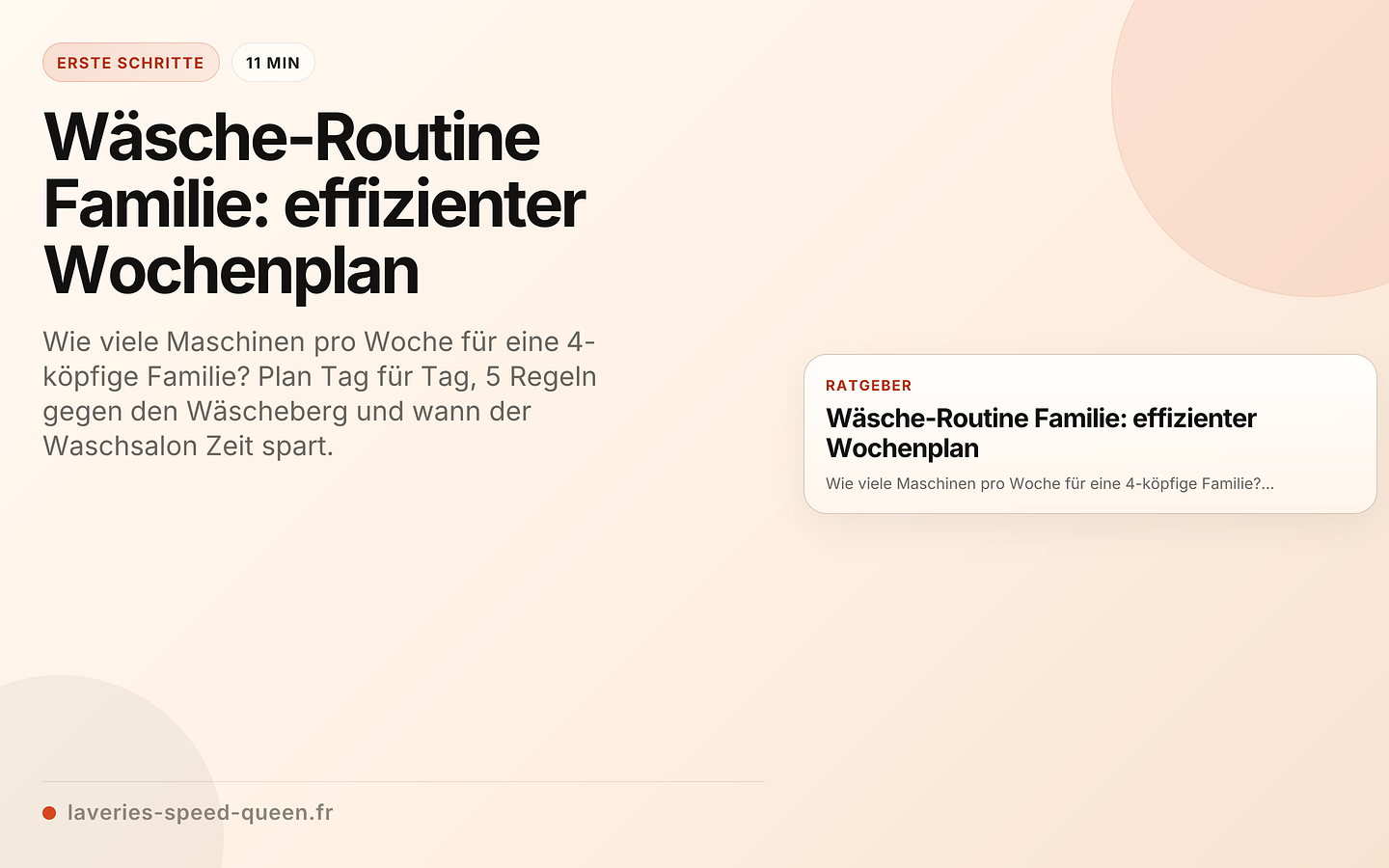 Wäsche-Routine Familie: effizienter Wochenplan