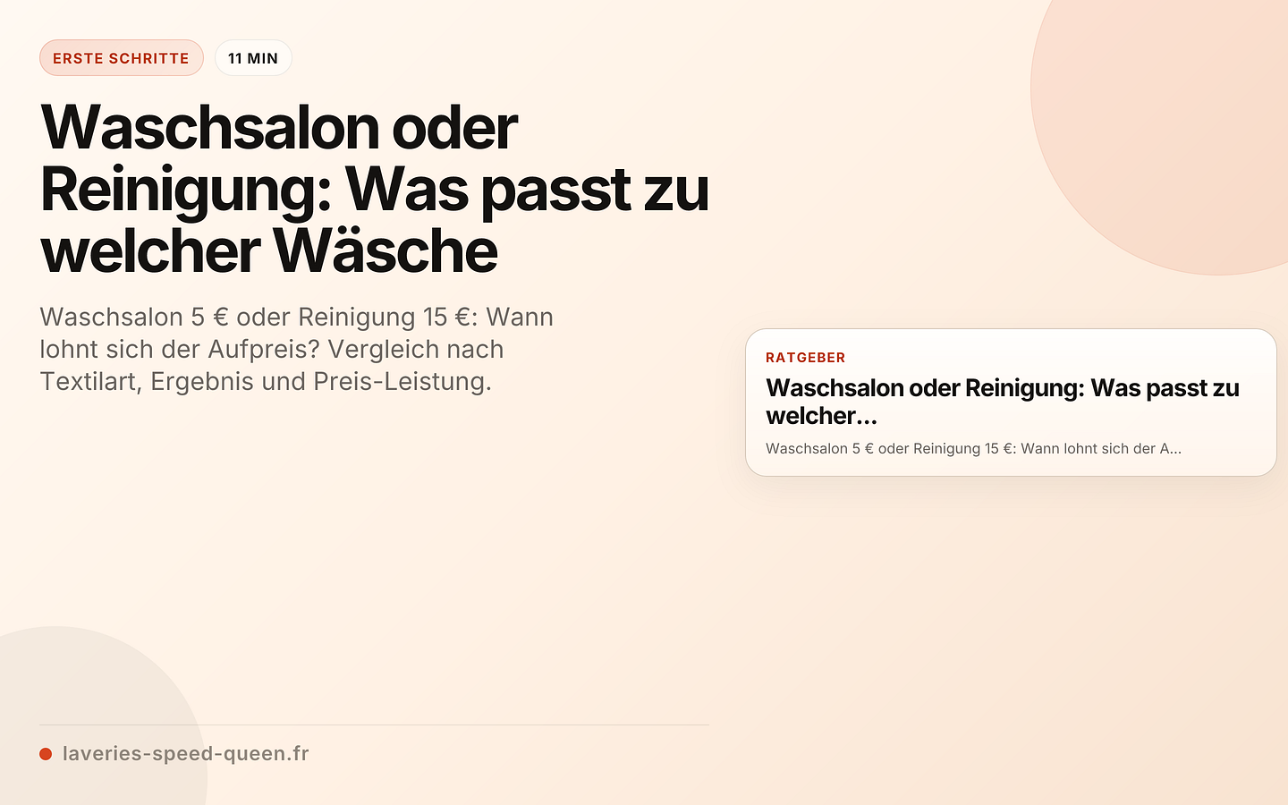 Waschsalon oder Reinigung: Was passt zu welcher Wäsche