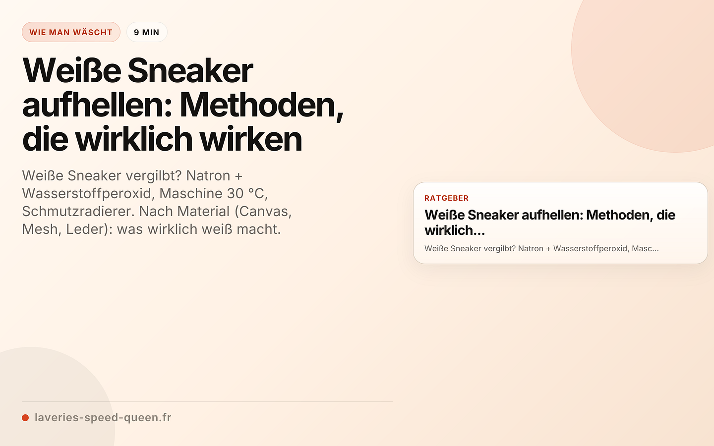 Weiße Sneaker aufhellen: Methoden, die wirklich wirken
