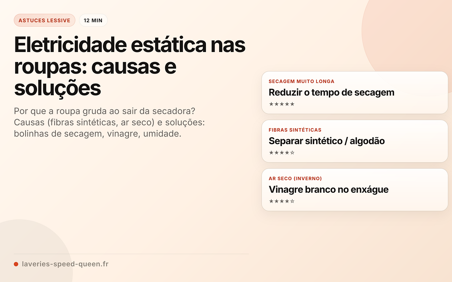 Eletricidade estática nas roupas: causas e soluções
