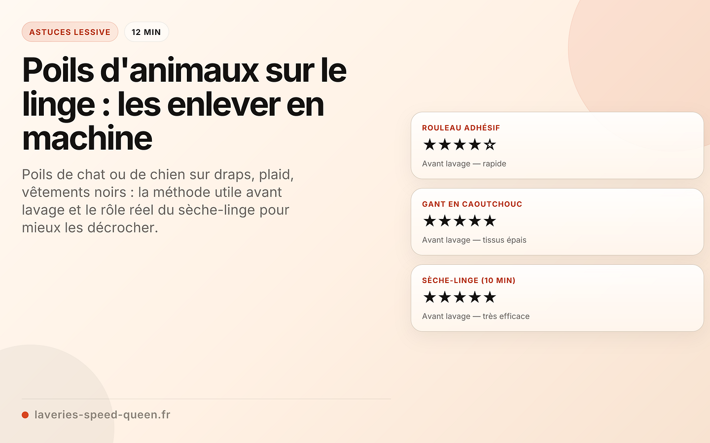 Poils d'animaux sur le linge : les enlever en machine