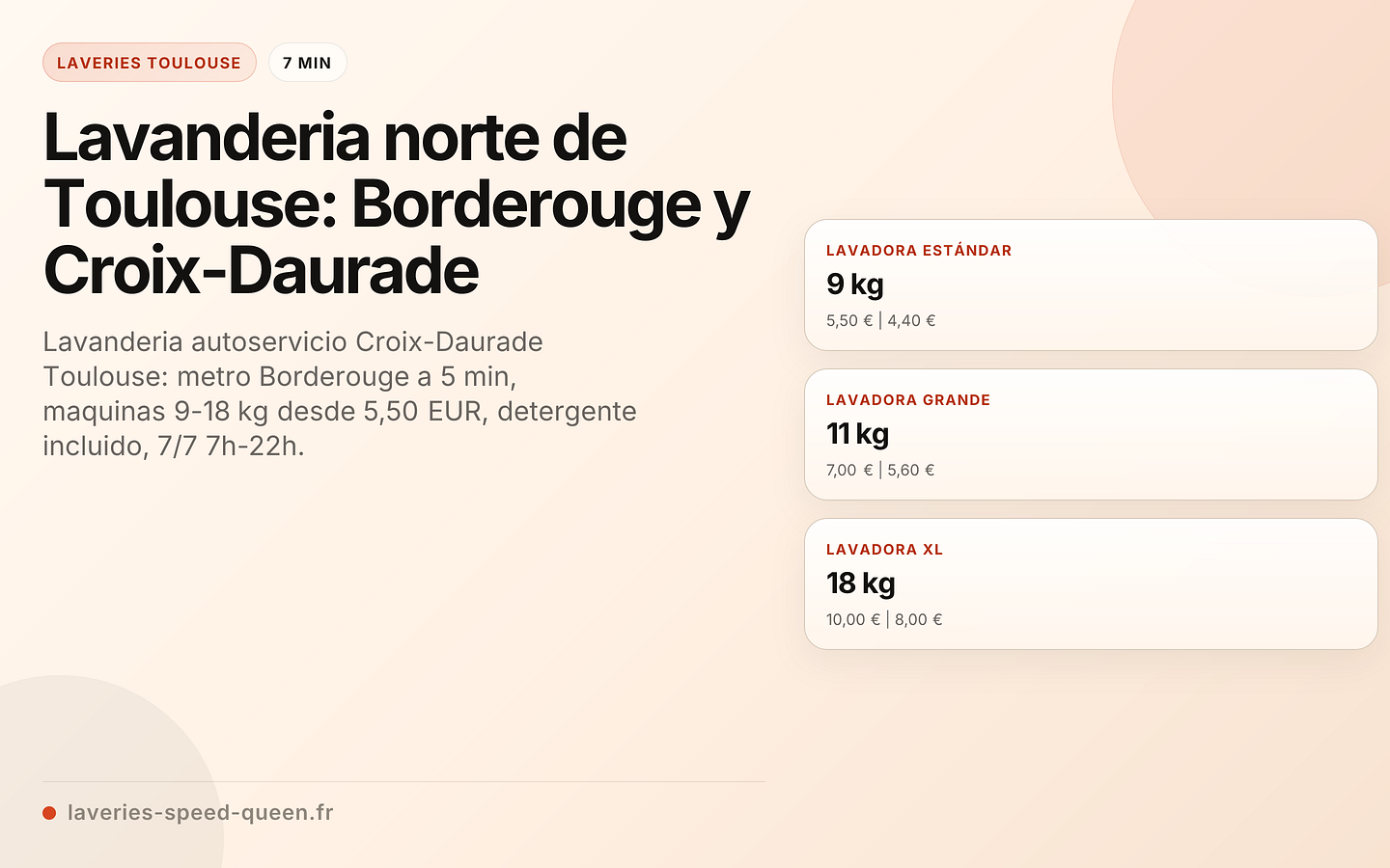 Lavanderia norte de Toulouse: Borderouge y Croix-Daurade