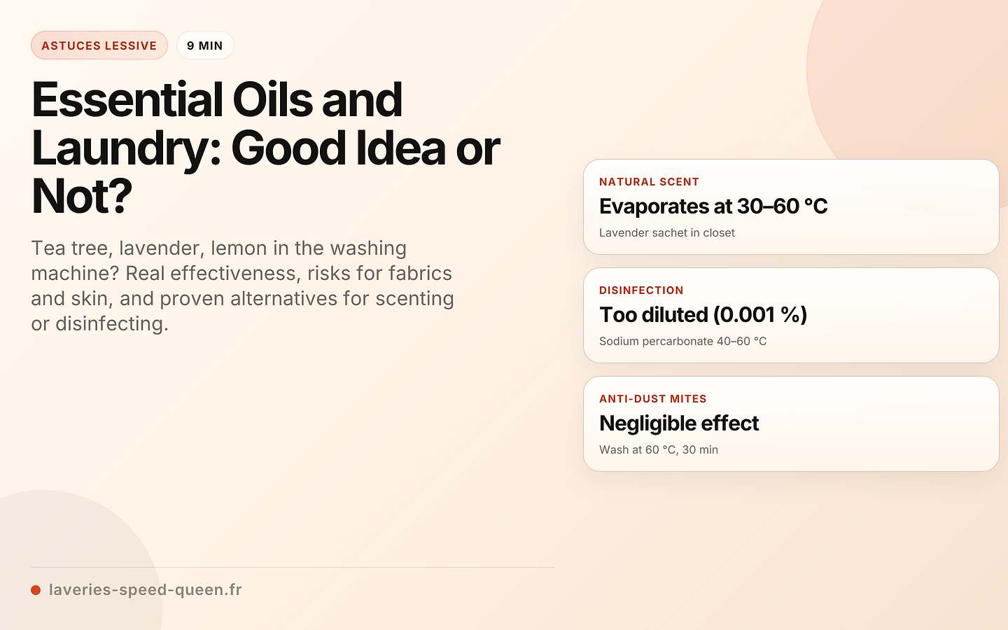 Essential Oils and Laundry: Good Idea or Not?