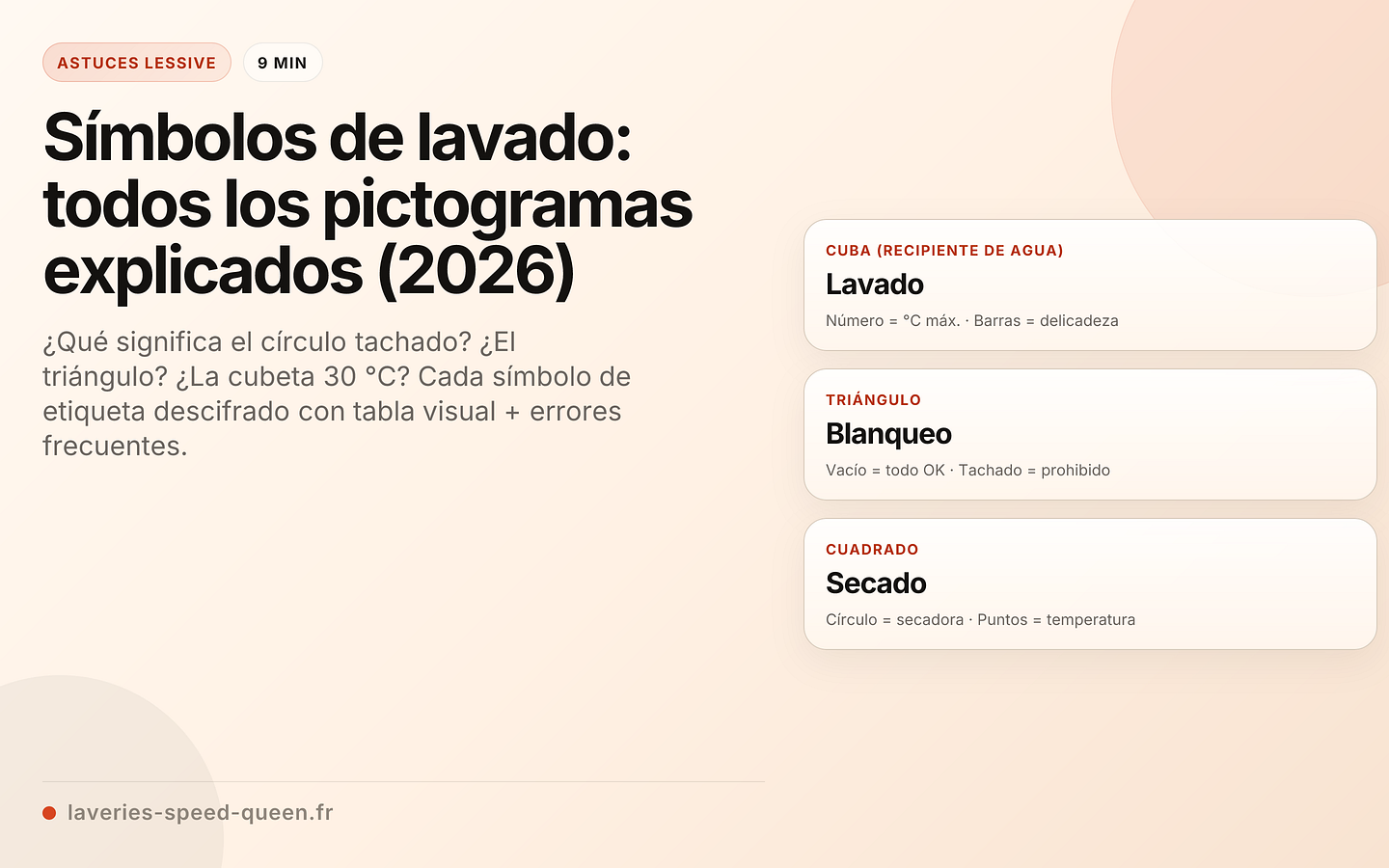 Símbolos de lavado: todos los pictogramas explicados (2026)