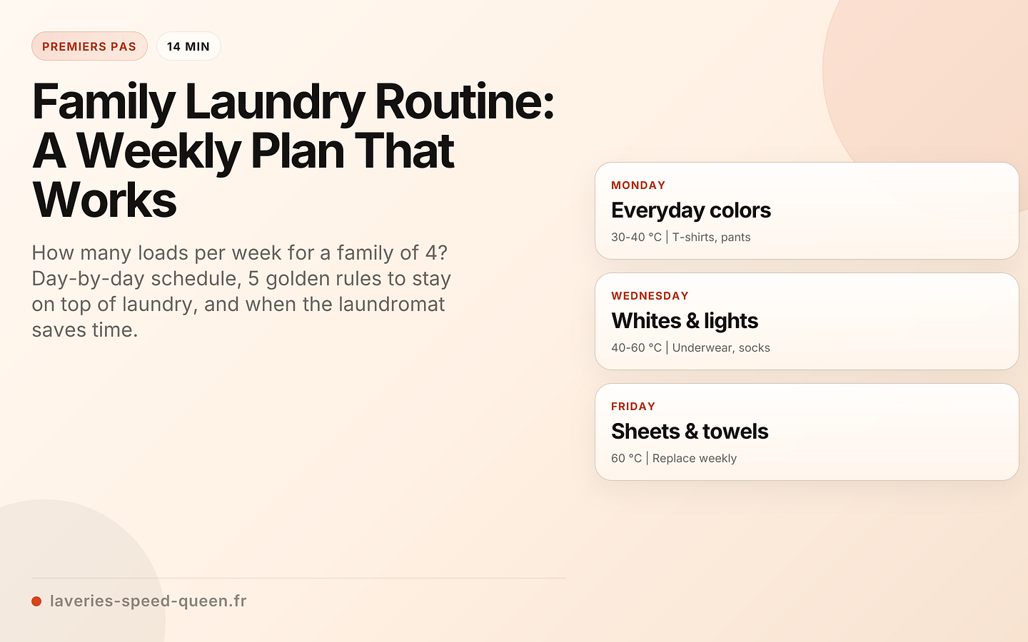 Family Laundry Routine: A Weekly Plan That Works