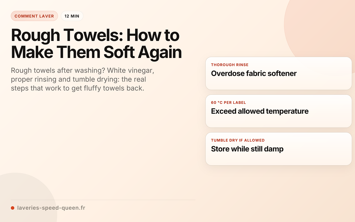 Rough Towels: How to Make Them Soft Again
