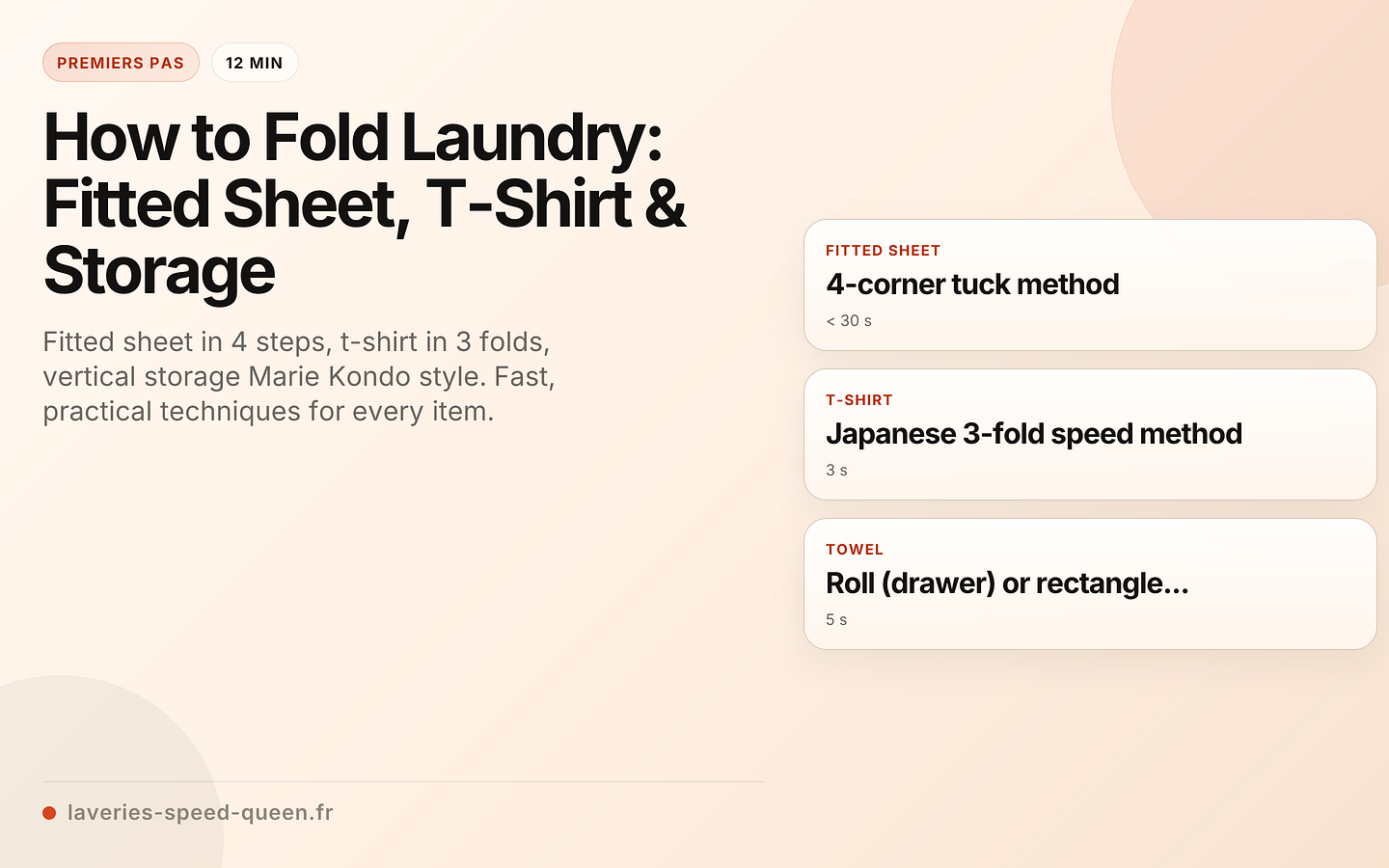 How to Fold Laundry: Fitted Sheet, T-Shirt & Storage